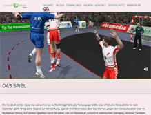 Tablet Screenshot of handballaction.de
